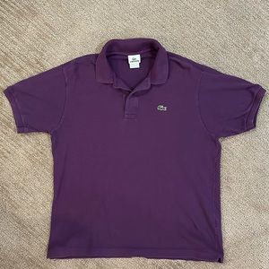 Y2k Lacoste Purple Polo